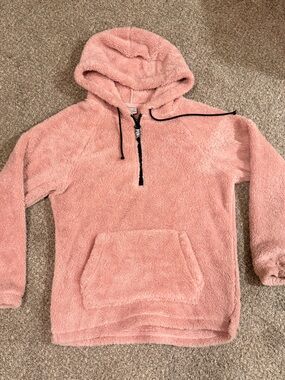 Victoria’s Secret PINK Sherpa Fleece Hoodie Pink Size XS